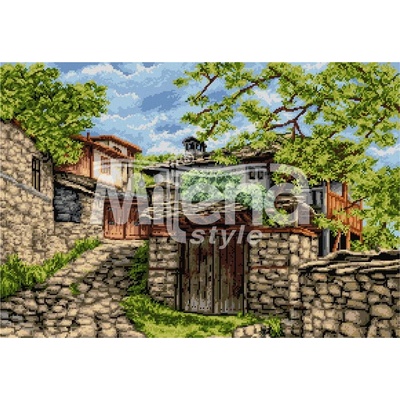 Milena Style Село Лещен - гоблен със схема конци dmc 1: 1