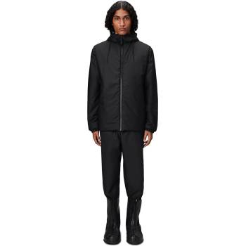 Rains Men's Lohja Insulated Waterproof Hooded Rain Anorak - Black-01