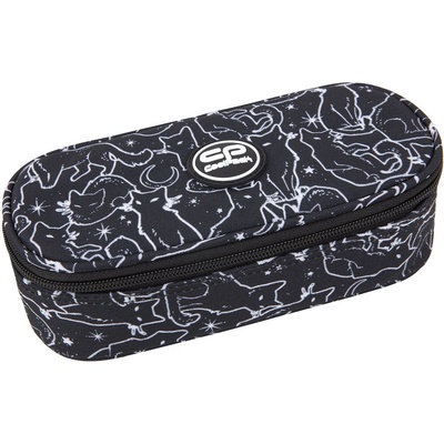 COOLPACK Елипсовиден ученически несесер Cool Pack Campus - Black Cats (F062894)