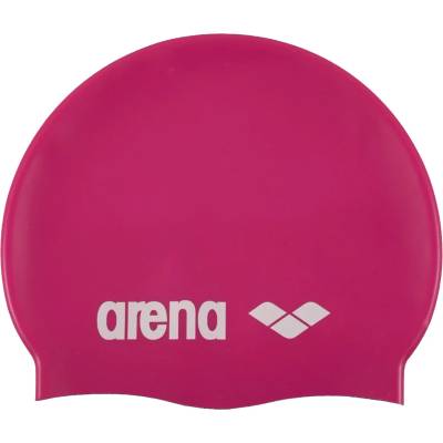 Arena Шапка за плуване Arena Classic Silicone Swim cap - Fuchsia / White - размер One Size (581-0005-0711)