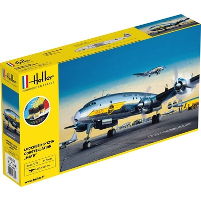 Heller Lockheed C 121A constellation "MATS" obsahuje barvy a lepidlo STARTER KIT 56382 1:72