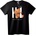 NOONEBRAND Тениска Здравей Мечка - XS, Black