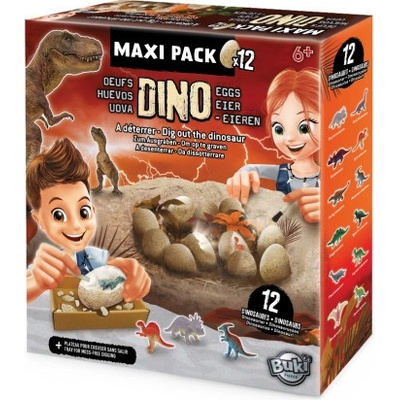 BUKI DinoEggs MaxiPack vykopávka 12ks vajíček