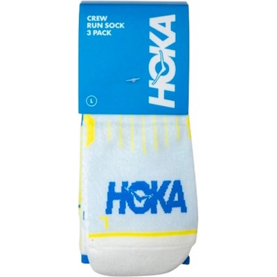 Hoka Crew Run Sock 3-Pack diva blue ice water evening primrose