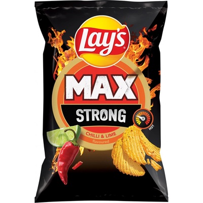 Karton Lay's Strong Chilli Lime chipsy 14 x 55 g