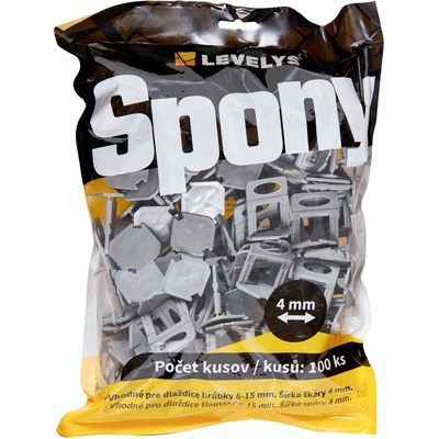 LEVELYS Spony 4mm 100ks/bal.