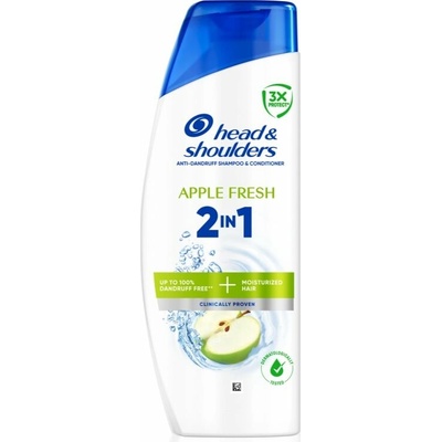 Head & Shoulders Apple Fresh 2in1 šampon a kondicionér proti lupům 400 ml