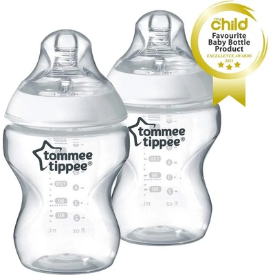 Tommee Tippee Шише за хранене Easi-Vent 0м+, 260 мл, 2 бр. /оп (TT.0022)