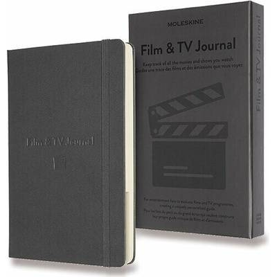 Zápisník Moleskine Passion Film TV Journal - L, šedý