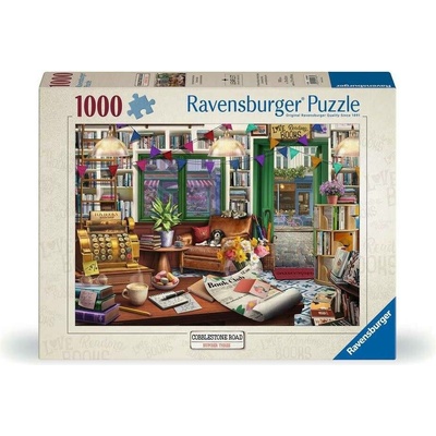 RAVENSBURGER Cobblestone Road č.3 Kouzelné knihkupectví 1000 dílků