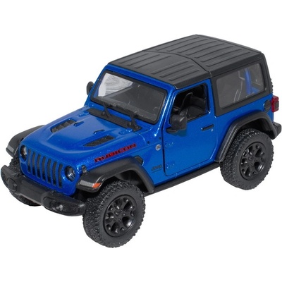 Kinsmart Jeep Wrangler 2018 modrá 1:34