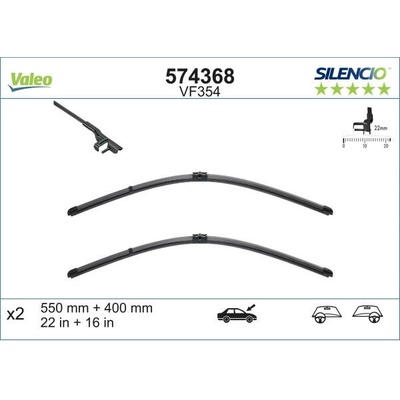Valeo Silencio X-TRM 550+400 mm ST VM354