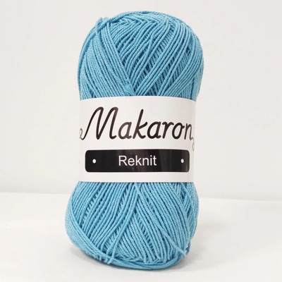 Makaron Reknit tyrkysová modrá 2mm