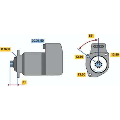 BOSCH STARTER 0 986 017 050
