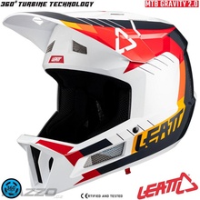 LEATT MTB 2.0 Gravity V24 White Red 2025
