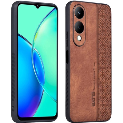 vivo AZNS Кожен калъф за vivo Y17s 4G / Y28 5G / Y33t- 3D Релефна Кожа, TPU холдер, Вкл. Протектор, 5 Цвята