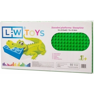 L-W Toys Podložka na stavění JUNIOR 16x32 bodů zelená