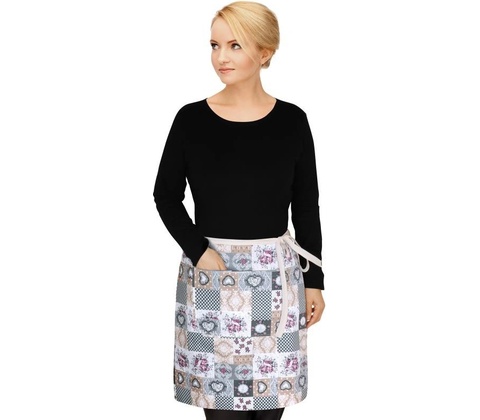Bellatex zástěra Dita do pasu patchwork love