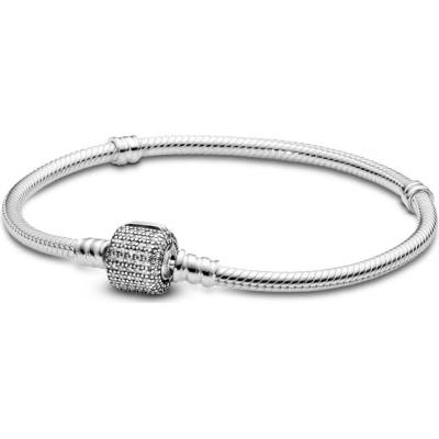 PANDORA náramek Moments stříbrný se zapínáním pavé soudek 16 590723CZ-16