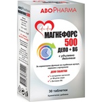 Abo Pharma Магнефорс 500 Депо + B6, 30 таблетки, Abo Pharma (10034644)