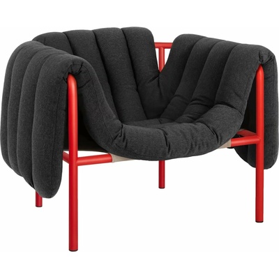 Hem Puffy Anthracite / Traffic Red