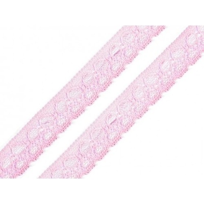 Elastická krajka 550126 - růžová