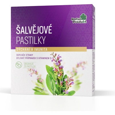 Naturprodukt Šalvejové 20 pastilek