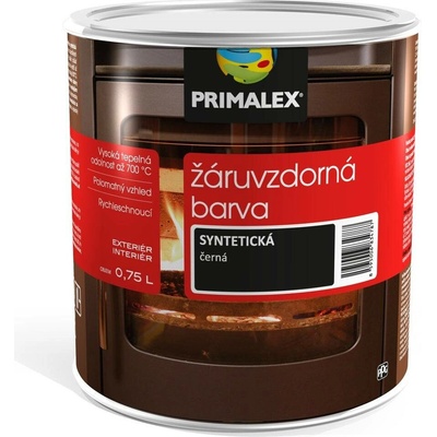 Primalex Žáruvzdorná syntetická rychleschnoucí barva na kov 0,25 l Černá