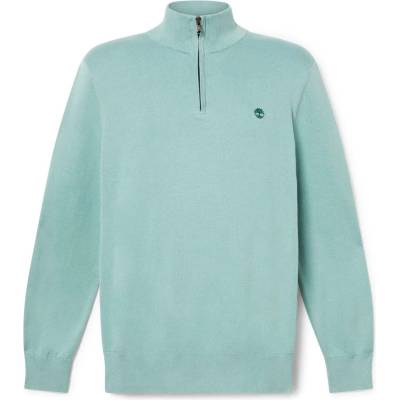 Timberland Мъжки пуловер Timberland Williams River Cotton YD 1/4 Zip Sweater Jumper - Silver Blue - размер XL (017-4094-0314)