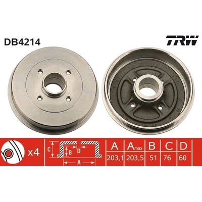 Brzdový buben TRW DB4214