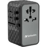 Verbatim Универсален пътнически адаптер зарядно UTA-06 GaN III, 100W (32121)