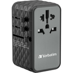 Verbatim Универсален пътнически адаптер зарядно UTA-06 GaN III, 100W (32121)