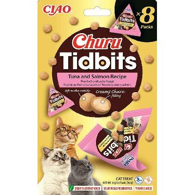 Churu cat Tidbits tuňák a losos 8 x 12 g
