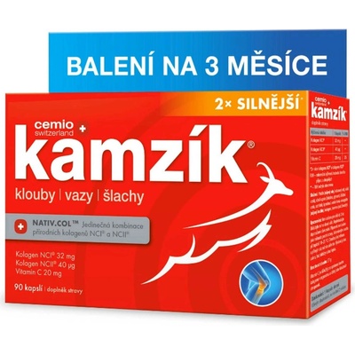 Cemio Kamzík kapsuly na výživu kĺbov a chrupaviek 90 kapsúl