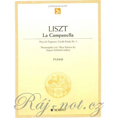 La Campanella No. 3 zahrajte si skladu pre klavír