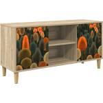 vidaXL ТВ шкаф ZAANDAM 102 x 33 x 50 см Сонома Инженерна дървесина (8007040)