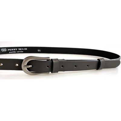 Penny Belts dámský kožený úzký pásek 178-50 šedý