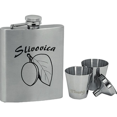 Slivovice placatka + 2 pohárky