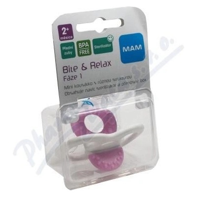 Mam Bite & Relax fáze 1 přední zoubky zelená