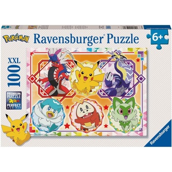 Ravensburger Пъзел Ravensburger от 100 XXL части - Pokémon: Легендите Скарлет и Вайлет (12001075)