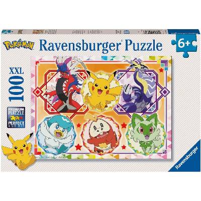 Ravensburger Пъзел Ravensburger от 100 XXL части - Pokemon: Легендите Скарлет и Вайлет (12001075)