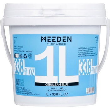 Meeden 34.1224 АКРИЛНА боя 24 Cerulean Blue 1000 ml 1 бр (34.1224)
