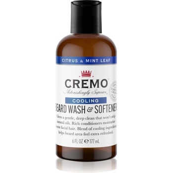 Cremo 2 in 1 Beard Wash & Softener шампоан за брада за мъже Citrus & Mint Leaf 177ml