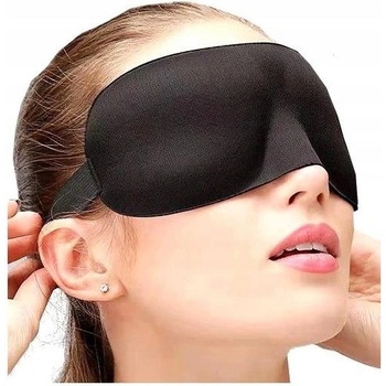 Camerazar 3D Maska na oči pro spánek černá měkký polyester 24 x 9 cm