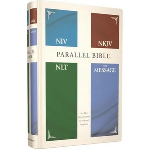 NIV, NKJV, NLT, The Message, (Contemporary Comparative) Parallel Bible, Hardcover (ISBN: 9780310462996)