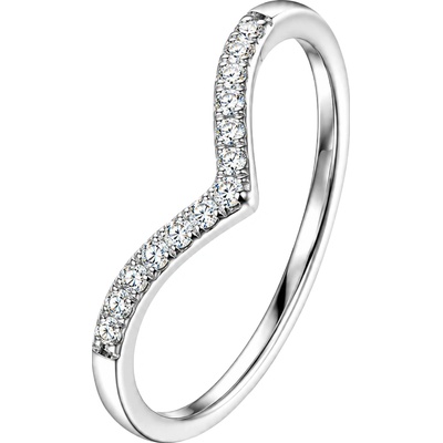 Zlaton Prsten bílé zlato s diamanty N03082603557