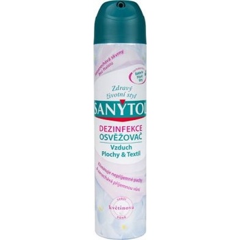SANYTOL Osviežovač vzduchu, dezinfekčný, 300 ml, biely kvet