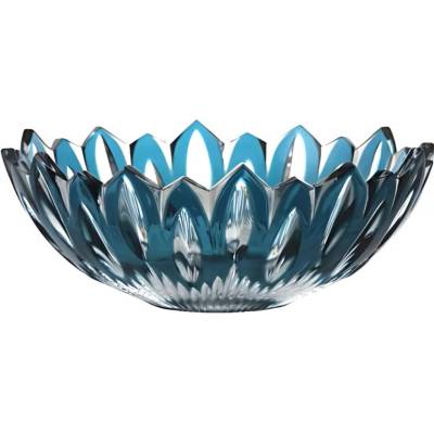 Bohemia Crystal Mísa Flame azurová 230 mm
