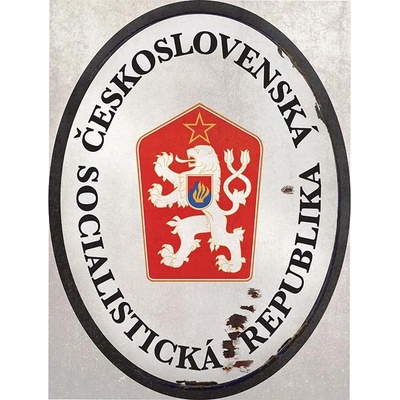 Ceduľa Československá Socialistická Republika
