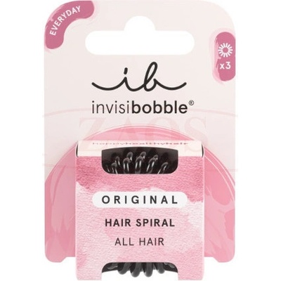 Invisibobble ORIGINAL True Black gumičky do vlasů 3 ks